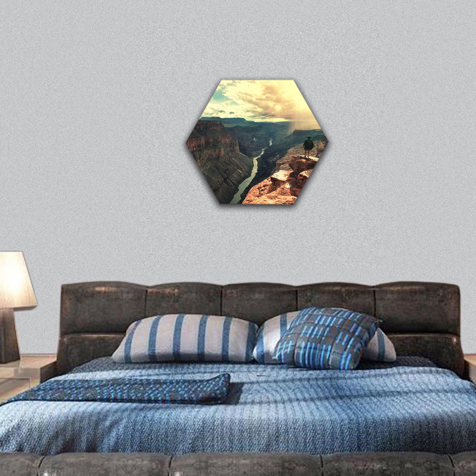 Grand Canyon landscapes hexagonal canvas wall art