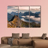 Mountain landscape in the lofoten Norway panoramic view multi panel canvas wall art