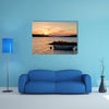 Sunset over Lake Osensjoen near Trysil, Norway multi panel canvas wall art