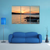 Sunset over Lake Osensjoen near Trysil, Norway multi panel canvas wall art