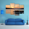 Sunset over Lake Osensjoen near Trysil, Norway multi panel canvas wall art