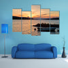 Sunset over Lake Osensjoen near Trysil, Norway multi panel canvas wall art