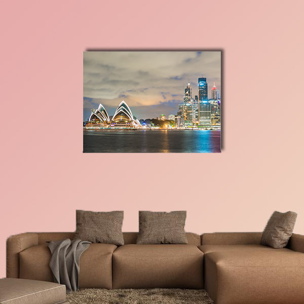 Sydney, Australia. Amazing skyline at dusk .Multi panel canvas wall art