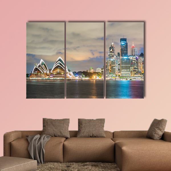 Sydney, Australia. Amazing skyline at dusk .Multi panel canvas wall art