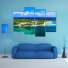 Panoramic view of the Roatan Island, Honduras Multi panel canvas wall art