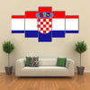 Standard Proportions And Color For Croatia Flag Multi Panel Canvas Wall Art