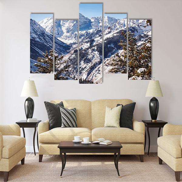 A view of the Maroon Valley landscape Multi panel canvas wall art
