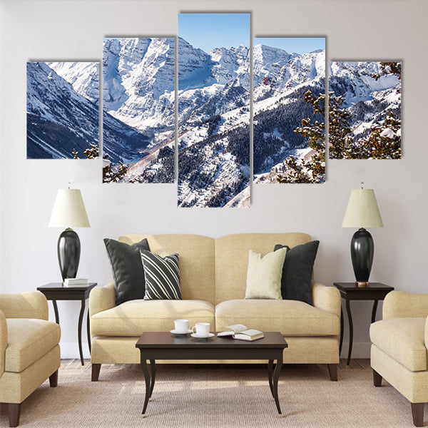 A view of the Maroon Valley landscape Multi panel canvas wall art