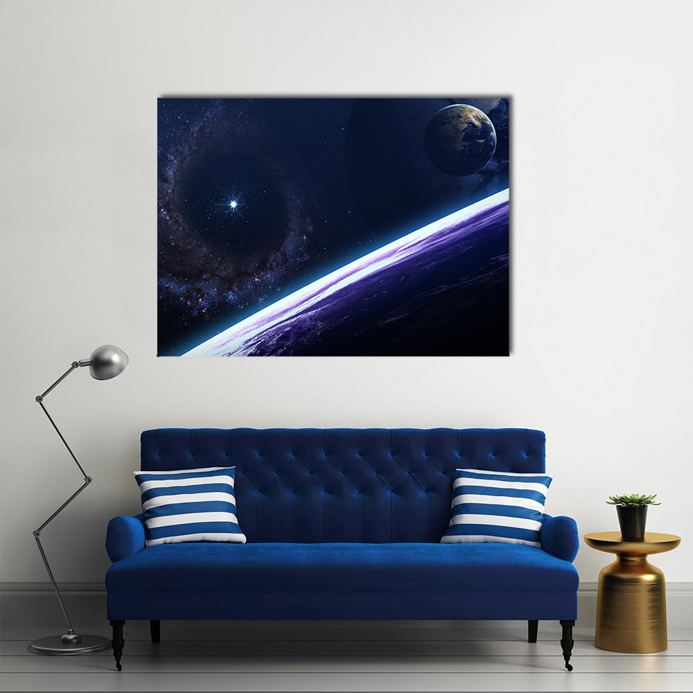 Mesmerizing Scenery Of Outer Space Multi Panel Canvas Wall Art