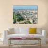 Aerial view of the city in Pyongyang, North Korea multi panel canvas wall art