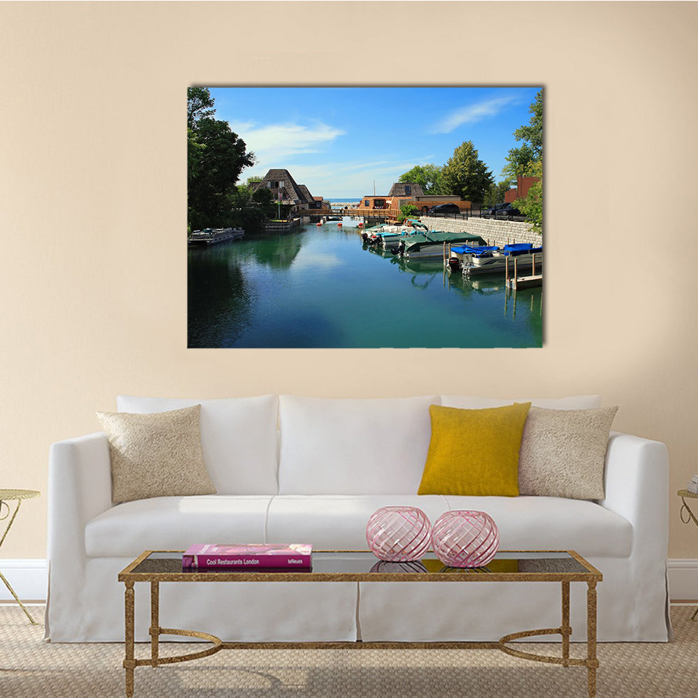 Popular Vacation Spot On The Lake Michigan Multi Panel Canvas Wall Art