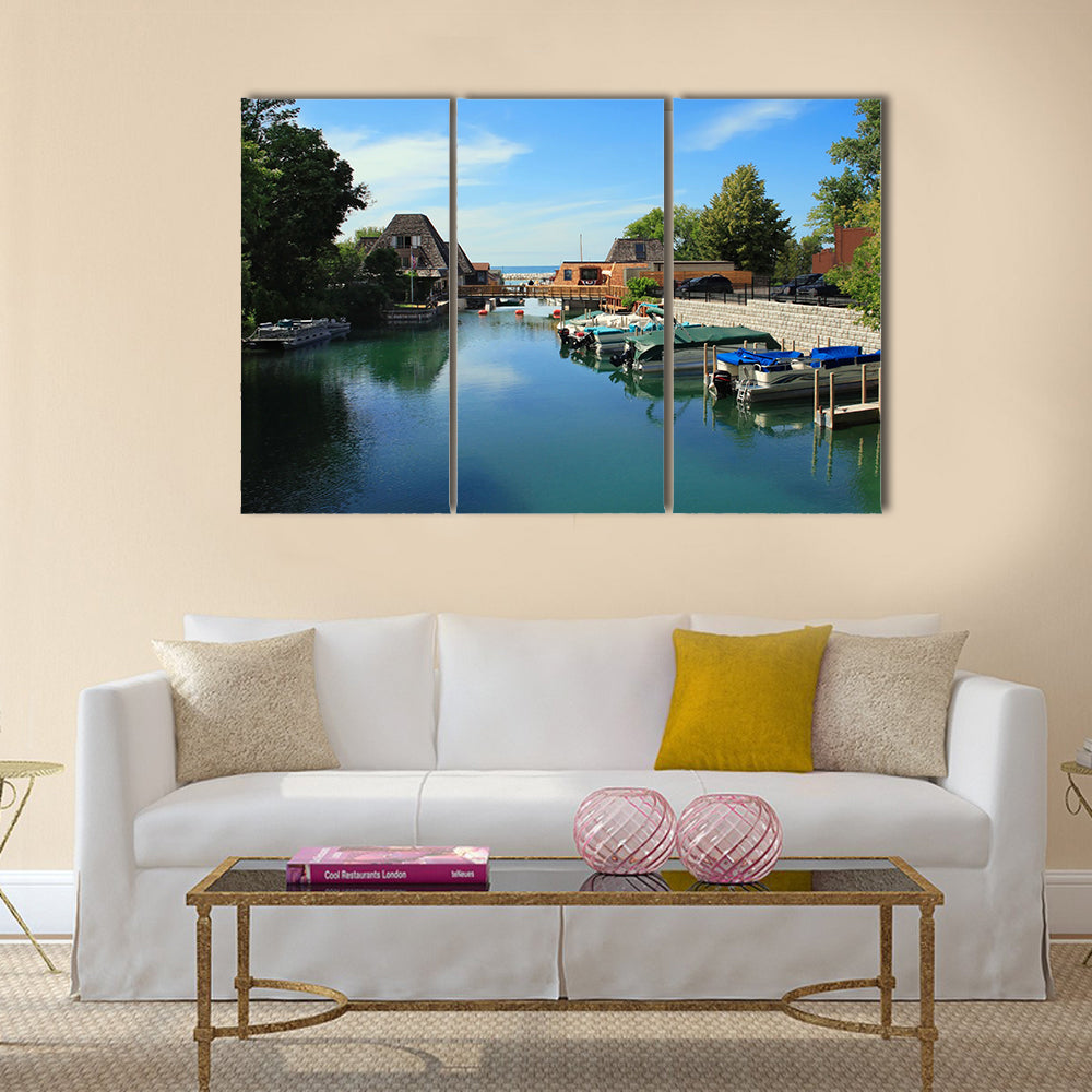 Popular Vacation Spot On The Lake Michigan Multi Panel Canvas Wall Art