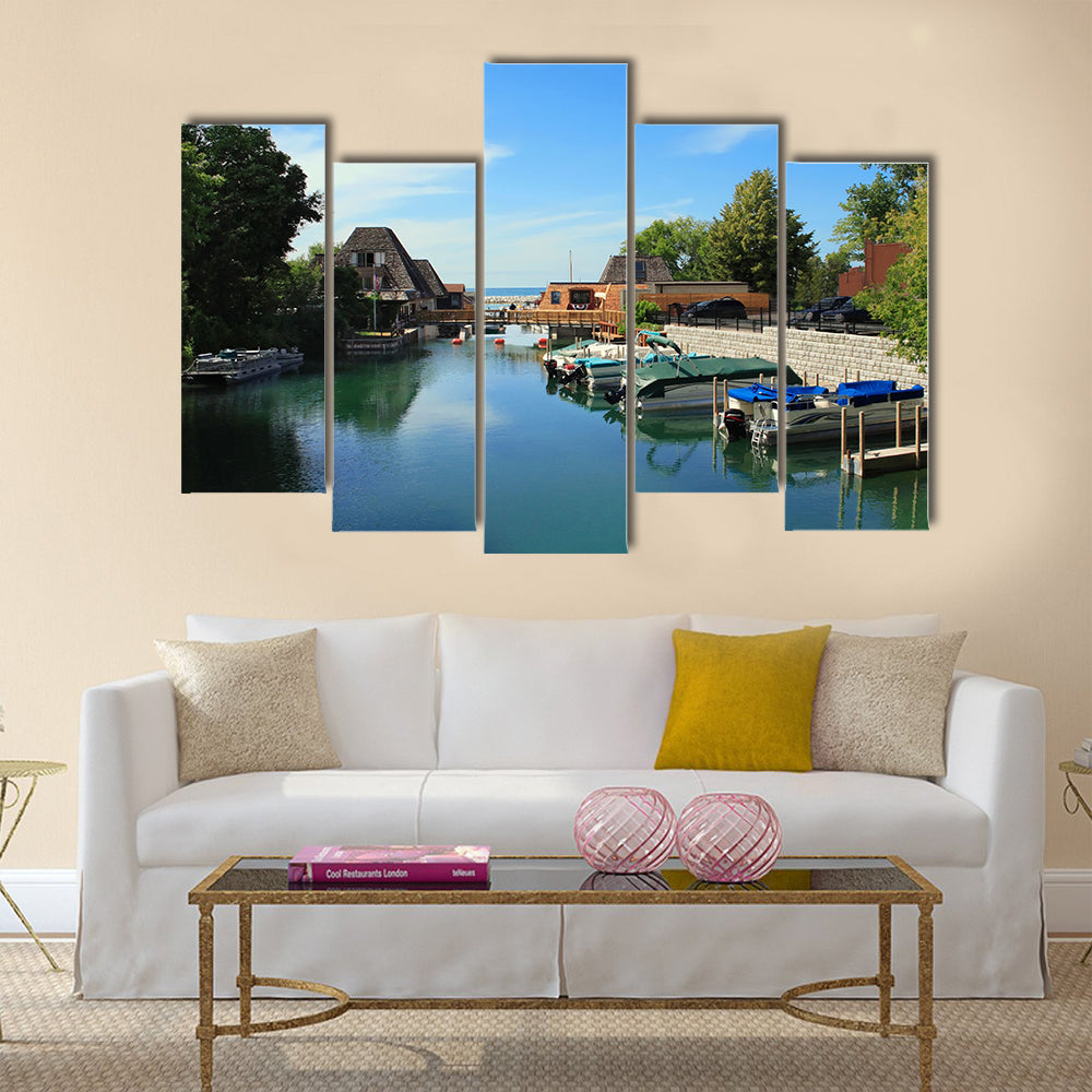 Popular Vacation Spot On The Lake Michigan Multi Panel Canvas Wall Art