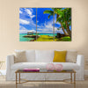 Apia, Samoa canopy by the beach Multi panel canvas wall art