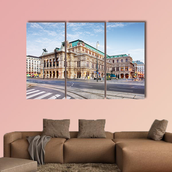 Vienna Opera house, Austria multi panel canvas wall art