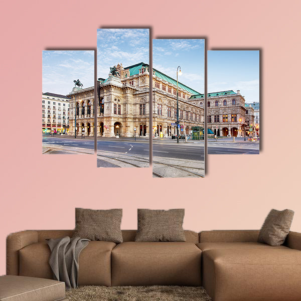 Vienna Opera house, Austria multi panel canvas wall art