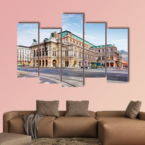 Vienna Opera house, Austria multi panel canvas wall art