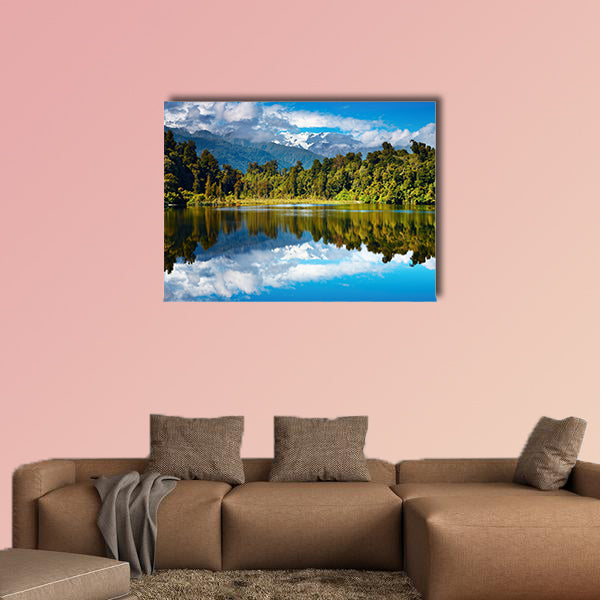Beautiful lake, Southern Alps, New Zealand Multi panel canvas wall art
