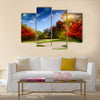 Autumn Foliage at the Golf Course Multi Panel Canvas Wall Art