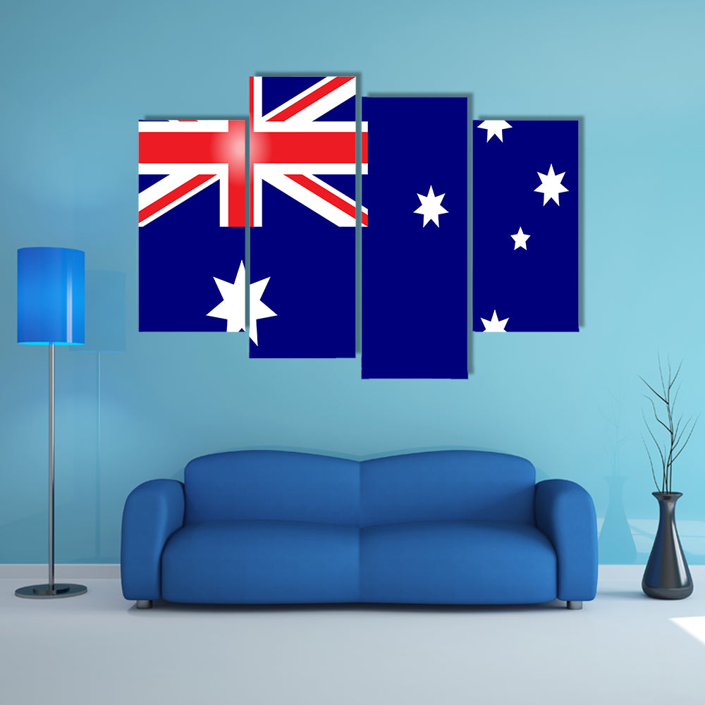 Australia flag Multi panel canvas wall art