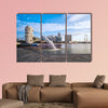 Sunrise in the morning at merlion Singapore Marina Bay sand multi panel canvas wall art