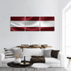 Flag of Latvia panoramic canvas wall art.