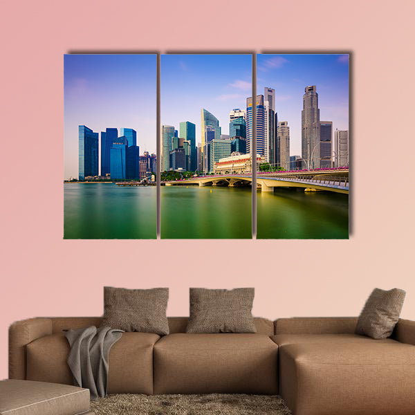 Singapore Skyline Multi panel canvas wall art