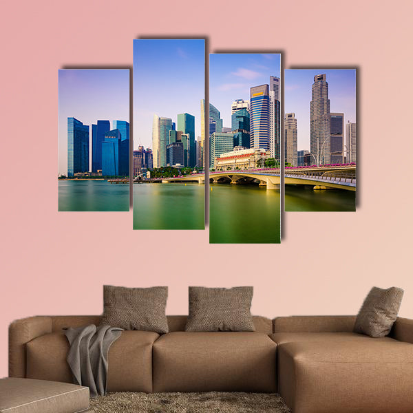 Singapore Skyline Multi panel canvas wall art