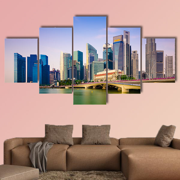 Singapore Skyline Multi panel canvas wall art