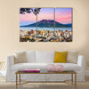 Kagoshima, Japan with Sakurajima Volcano Multi Panel Canvas Wall Art