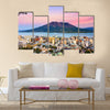 Kagoshima, Japan with Sakurajima Volcano Multi Panel Canvas Wall Art