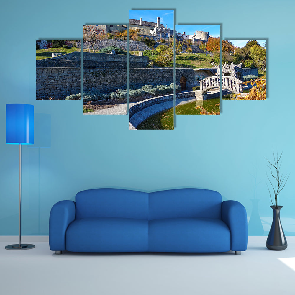 Ferrari's garden, Stanjel, Slovenia, Europe multi panel canvas wall art