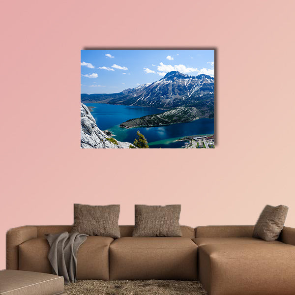 View of Mount Vimy, Waterton Lake and townsite from the Bear's wall art