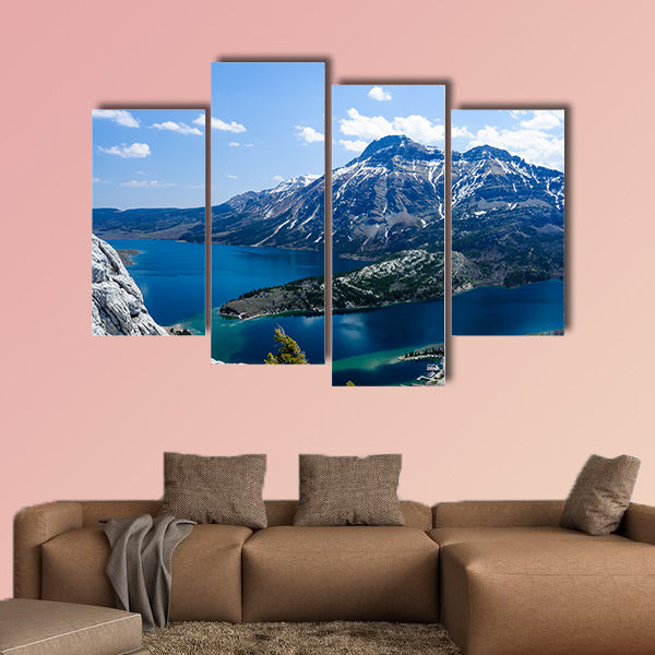 View of Mount Vimy, Waterton Lake and townsite from the Bear's wall art