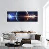 Planets, stars and galaxies with Universe scene panoramic canvas wall art