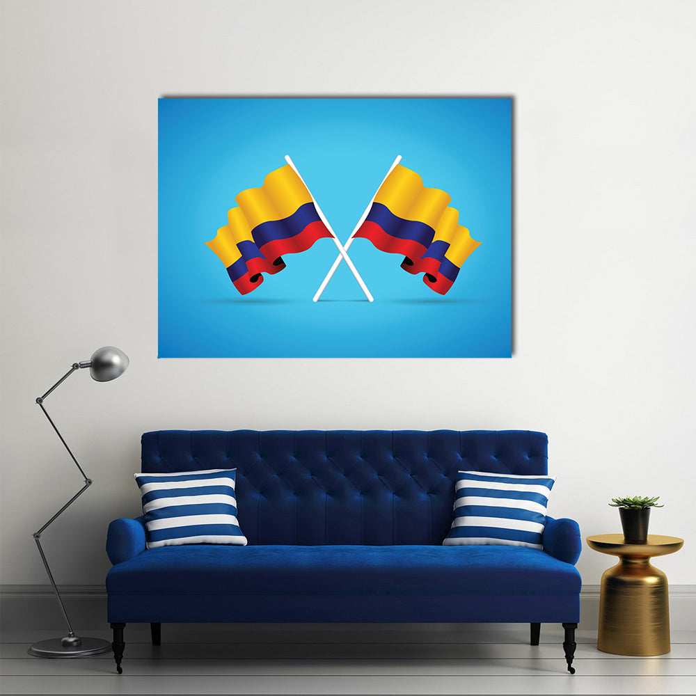Colombia Flag Multi panel canvas wall art