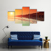 Sunrise over Dead Sea Multi Panel Canvas Wall Art