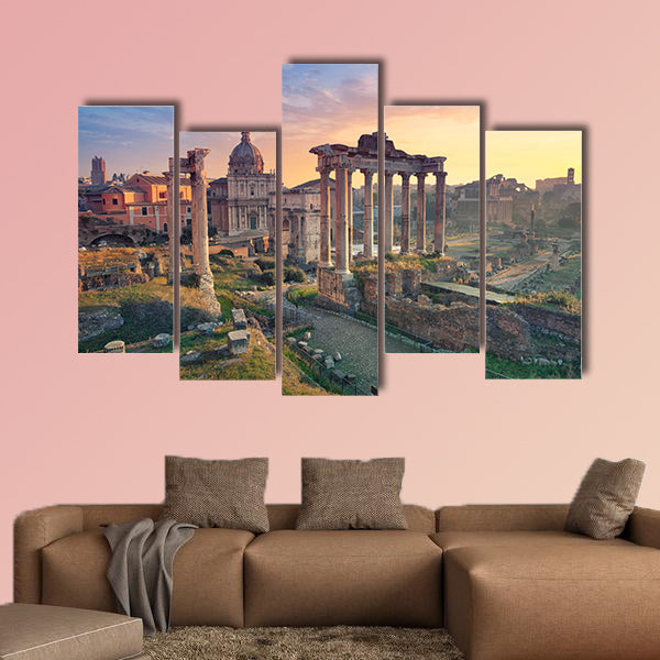 Image of Roman Forum in Rome, Italy multi panel canvas wall art