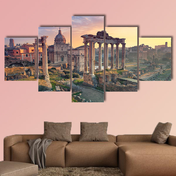 Image of Roman Forum in Rome, Italy multi panel canvas wall art