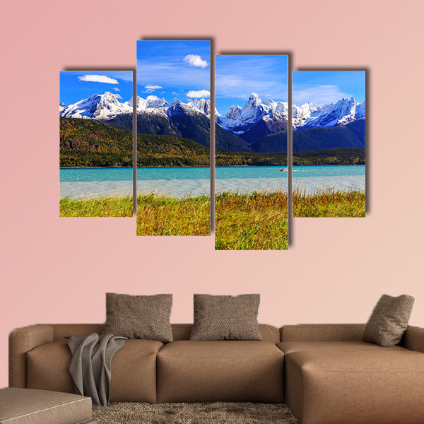 Skagway, Alaska. Chilkat Peninsula, Chilkat Inlet multi panel canvas wall art