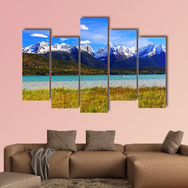 Skagway, Alaska. Chilkat Peninsula, Chilkat Inlet multi panel canvas wall art