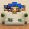 View Of A Garden Decorated For Christmas In Tivoli Garden, Scandivinia, Denmark, Multi Panel Canvas Wall Art