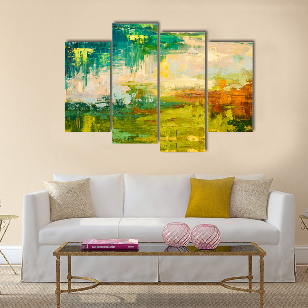 Creative Hand drawn oil painting Multi panel canvas wall art