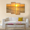 Beach and sea sunset in Thailand Multi panel canvas wall art