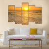 Beach and sea sunset in Thailand Multi panel canvas wall art