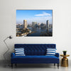 View Of The City From The Nile River In Cairo Multi Panel Canvas Wall Art