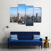 View Of The City From The Nile River In Cairo Multi Panel Canvas Wall Art