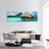 View on the tropical island panoramic canvas wall art.