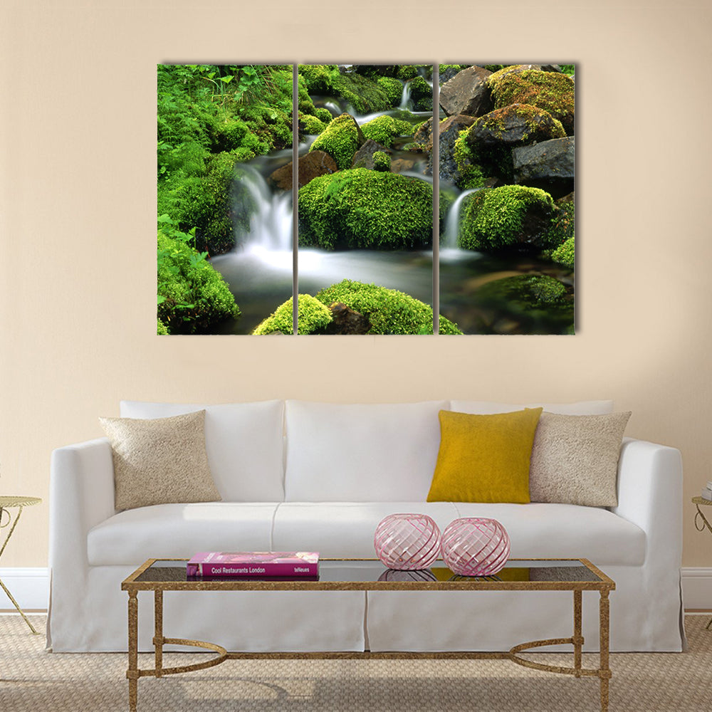 Mountain stream Multi Panel Canvas Wall Art