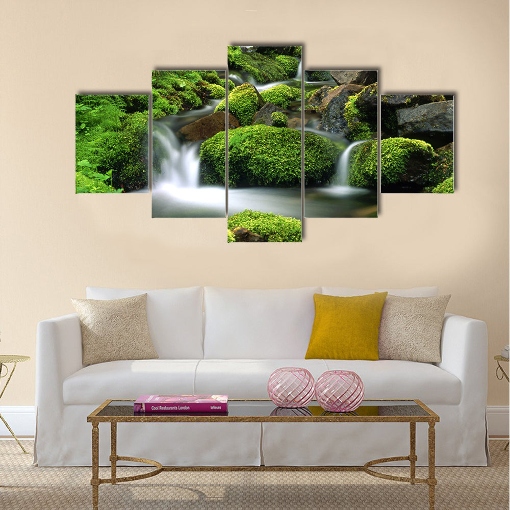 Mountain stream Multi Panel Canvas Wall Art